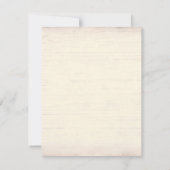 Oude Rode Schuur Rustiek Land Bruiloft R.S.V.P. Kaart (Achterkant)