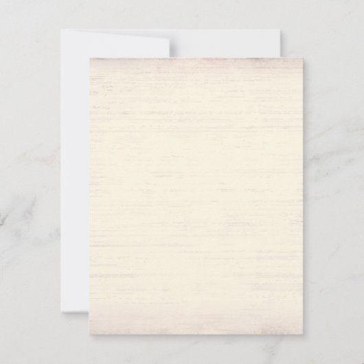 Oude Rode Schuur Rustiek Land Bruiloft R.S.V.P. Kaart (Achterkant)