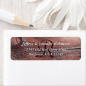 Oude Rode Schuur Siding Rustieke Adres Label Monog (Insitu)