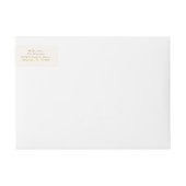 Oude rode strik botanische Kerst retouradres (Voorkant)