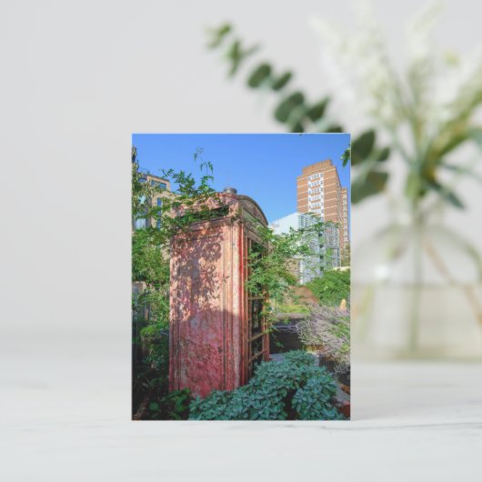 Oude rode telefooncel, Briefkaart van Londen (Staand voorkant)