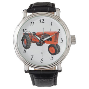oude rode trekker horloge