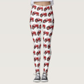 Oude rode trektekening leggings (Voorkant)