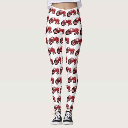 Oude rode trektekening leggings (Voorkant)