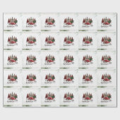 Oude Rode Truck,Dennenboom Cadeaupapier (Vlak)