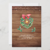 Oude Rode Truck Kerst Uitnodiging (Achterkant)