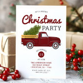 Oude Rode Truck Kerstfeest Kaart