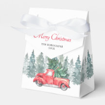 Oude Rode Truck Kerstvakantie Feest