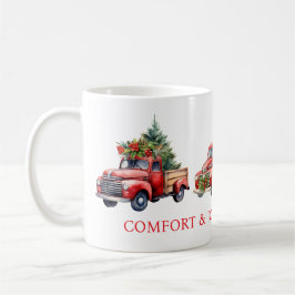 Oude Rode Vakantie Pickup Trucks Koffiemok