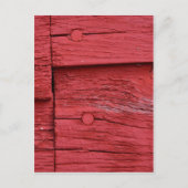 Oude rode verf briefkaart (Voorkant)