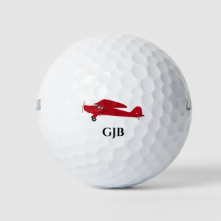 Oude Rode Vliegtuig Golfballen