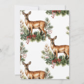 Oude rode vrachtwagen en huis Kerstfeest Kaart (Achterkant)