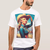Oude Rodeo Pin-up T-shirt (Voorkant)
