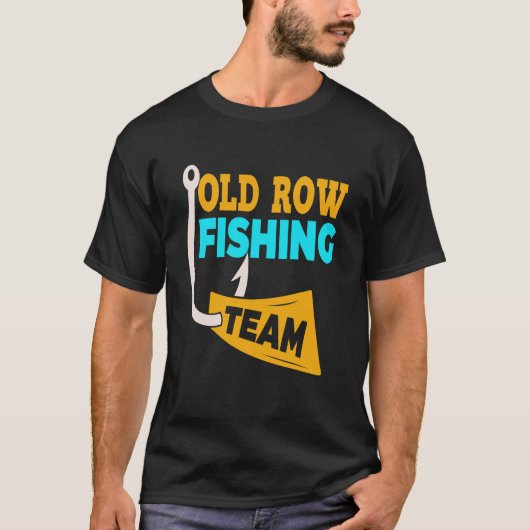 Oude Roei Vis Team T-shirt Grappig Voor Mannen Vro (Voorkant)