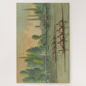 Oude Roeiers Wedstrijd Roeiboot Wedstrijd Canvas P Legpuzzel (Verticaal)