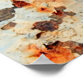 Oude roest oppervlak achtergrond en textuur poster (Hoek)