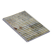 oude roestachtige zinkrooststructuur,  zinktextuur notitieboek (Rechterzijde)