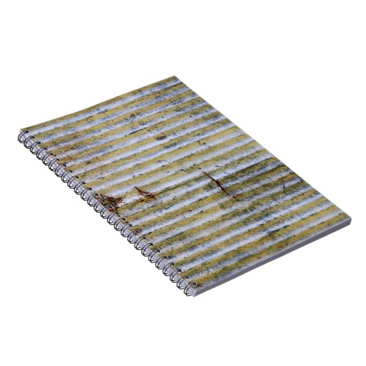 oude roestachtige zinkrooststructuur,  zinktextuur notitieboek (Rechterzijde)