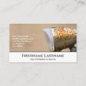 Oude roestbel voor fietsenreparatiewinkels visitekaartje (Achterkant)