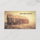 , oude, roestbruine zout in de veldsoonkunst visitekaartje (Voorkant)