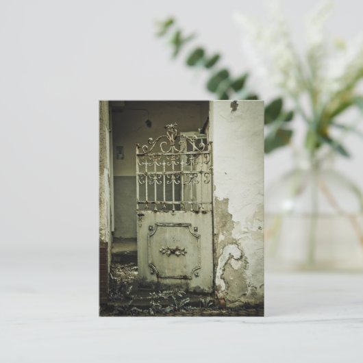 Oude roestdeur in Mayen, Duitsland Briefkaart (Staand voorkant)