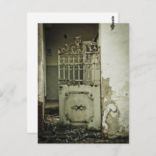 Oude roestdeur in Mayen, Duitsland Briefkaart (Voorkant / Achterkant)