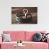 Oude roestige deurslot canvas afdruk (Insitu (Woonkamer))