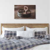 Oude roestige deurslot canvas afdruk (Insitu (Slaapkamer))