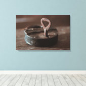 Oude roestige deurslot canvas afdruk (Insitu (Houten vloer))