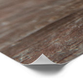 Oude roestige deurslot poster (Hoek)