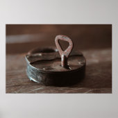 Oude roestige deurslot poster (Voorkant)