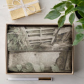 Oude roestige houten schuur ramen tissuepapier (Geschenk)