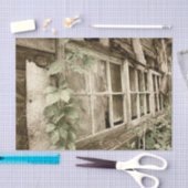 Oude roestige houten schuur ramen tissuepapier (Craft)