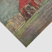 Oude roestige rode textuur schuur tissuepapier (Detail)