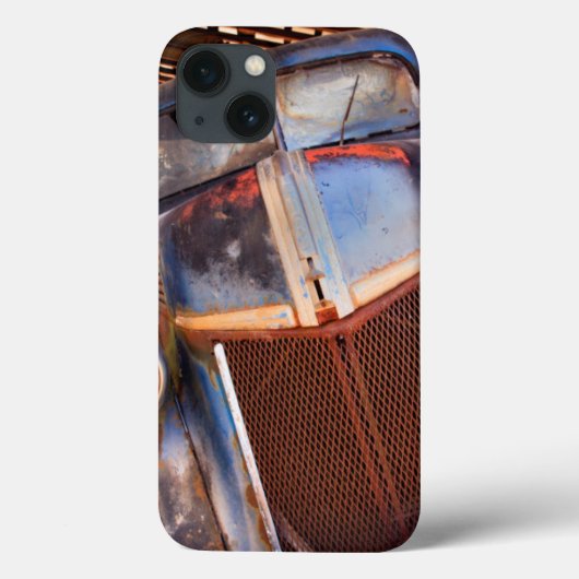 Oude roestige vrachtwagen op een boerderij Case-Mate iPhone case (Achterkant)