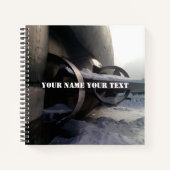 Oude roestonderzeeboot notitieboek (Voorkant)