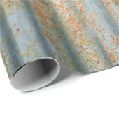 Oude roeststalen muur. textuur van de oude roestst cadeaupapier (Rol Hoek)