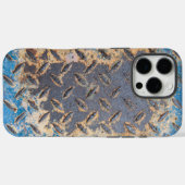 Oude roeststructuur van golfkarton Case-Mate iPhone case (Achterkant (horizontaal))