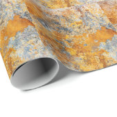 Oude roesttextuur, grunge metallic achtergrond. cadeaupapier (Rol Hoek)