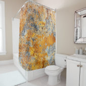 Oude roesttextuur, grunge metallic achtergrond. douchegordijn (In situ)