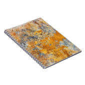 Oude roesttextuur, grunge metallic achtergrond. notitieboek (Rechterzijde)