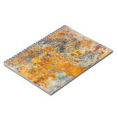 Oude roesttextuur, grunge metallic achtergrond. notitieboek (Linkerzijde)