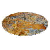 Oude roesttextuur, grunge metallic achtergrond. snijplank (Hoek)