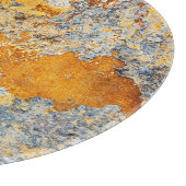 Oude roesttextuur, grunge metallic achtergrond. snijplank (Hoek)
