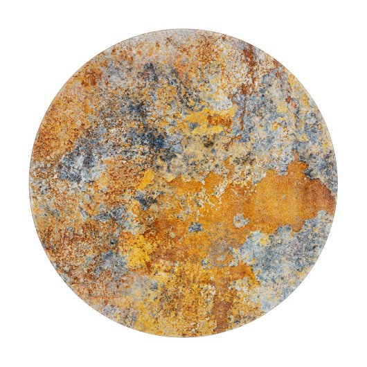 Oude roesttextuur, grunge metallic achtergrond. snijplank (Voorkant)