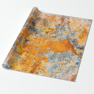 Oude roesttextuur. Grunge rusted metal background. Cadeaupapier