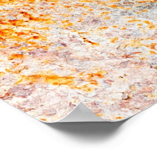 Oude roesttextuur. Grunge rusted metal background. Poster (Hoek)