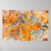 Oude roesttextuur. Grunge rusted metal background. Poster (Voorkant)