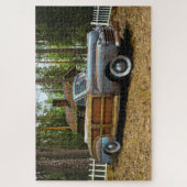 Oude  roestvrij schuur voor autowrakken legpuzzel (Verticaal)