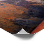 Oude roestwagen op een boerderij poster (Hoek)